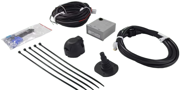 Complete tow bar kit, with rigid 2-hole flanged ball (00472-1), Renault TWINGO I